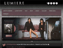 Tablet Screenshot of lumieremusic.net